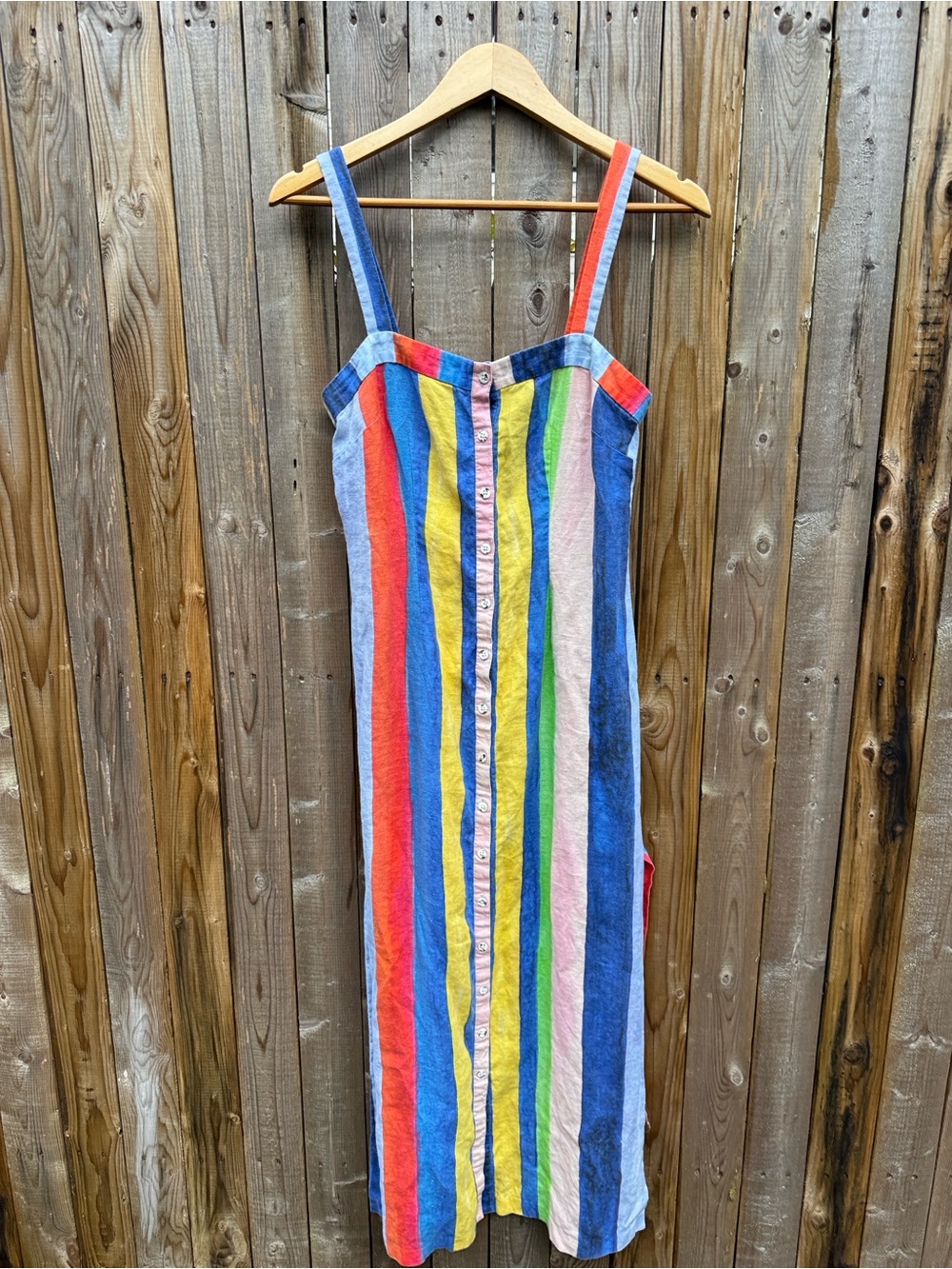 Mara Hoffman Multicolor Striped Midi Dress